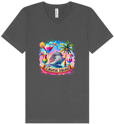 Drinks and Cruise Squad Unisex V-Neck Shirt