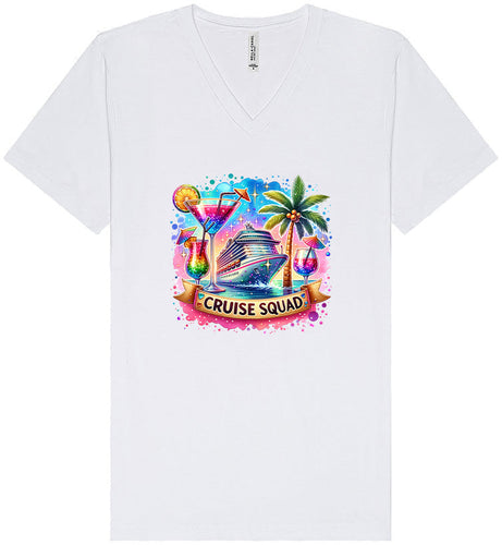 Drinks and Cruise Squad Unisex V-Neck Shirt