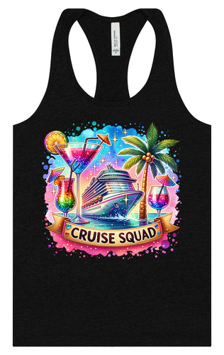 Drinks and Cruise Squad Women's Racerback Tank