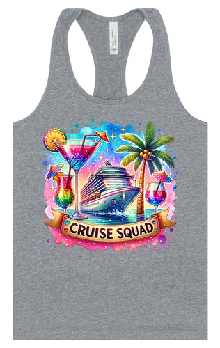 Drinks and Cruise Squad Women's Racerback Tank
