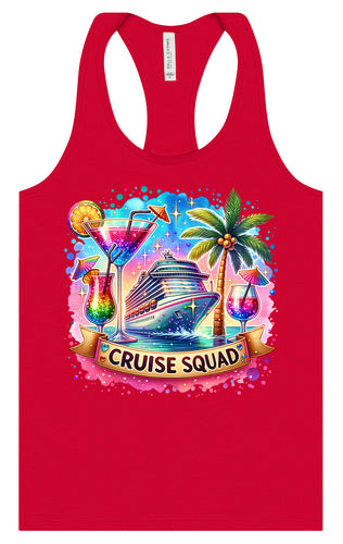 Drinks and Cruise Squad Women's Racerback Tank