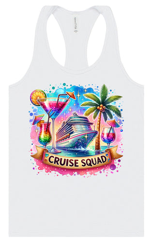 Drinks and Cruise Squad Women's Racerback Tank
