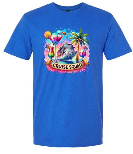 Drinks and Cruise Squad Adult Gildan Soft Shirt