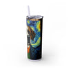 Skinny Tumbler with Straw – 20 oz Stainless Steel Cup
