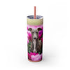 Skinny Tumbler with Straw – 20 oz Stainless Steel Cup