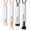 Customize Lovers Name Stainless Steel Necklace Remember Your Most Meaningful Phrase Word