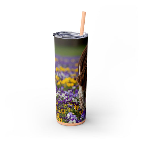 Skinny Tumbler with Straw – 20 oz Stainless Steel Cup