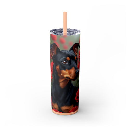 Skinny Tumbler with Straw – 20 oz Stainless Steel Cup