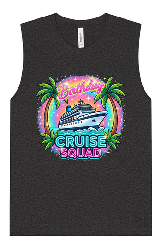 Birthday Cruise Squad Muscle Tank