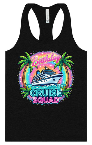 Birthday Cruise Squad Women's Racerback Tank