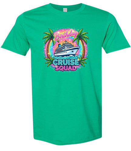 Birthday Cruise Squad Adult Gildan Soft Shirt