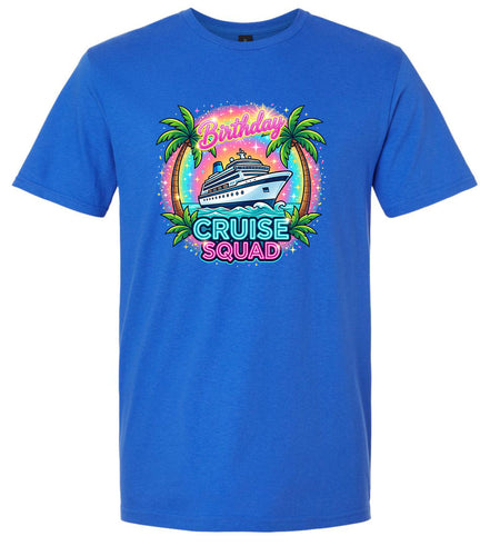 Birthday Cruise Squad Adult Gildan Soft Shirt