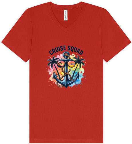Anchored Cruise Squad Unisex V-Neck Shirt