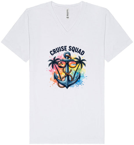Anchored Cruise Squad Unisex V-Neck Shirt