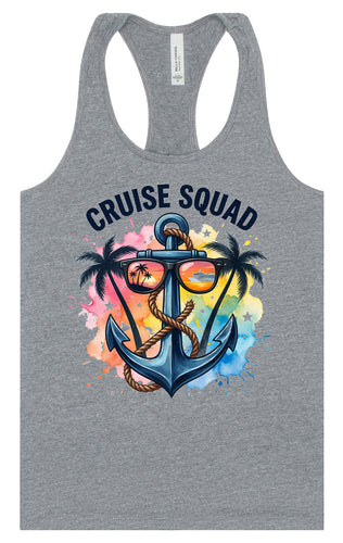 Anchored Cruise Squad Women's Racerback Tank
