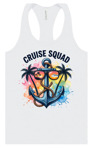 Anchored Cruise Squad Women's Racerback Tank