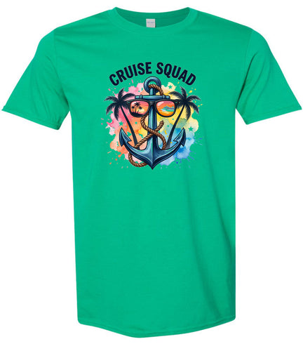 Anchored Cruise Squad Adult Gildan Soft Shirt