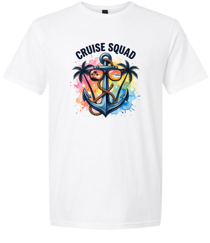 Anchored Cruise Squad Adult Gildan Soft Shirt
