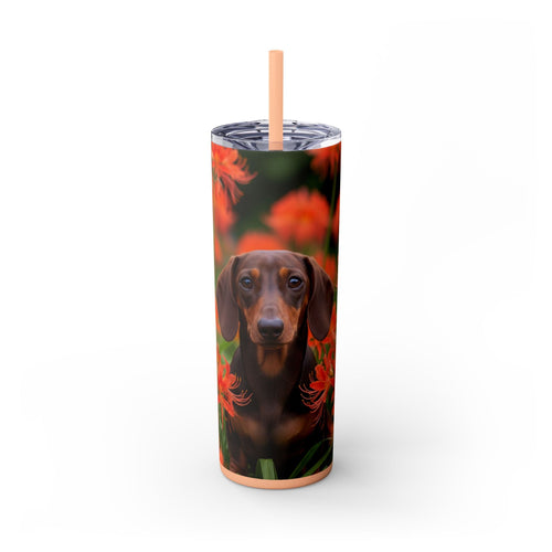 Skinny Tumbler with Straw – 20 oz Stainless Steel Cup