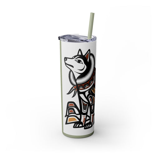 Skinny Tumbler with Straw – 20 oz Stainless Steel Cup