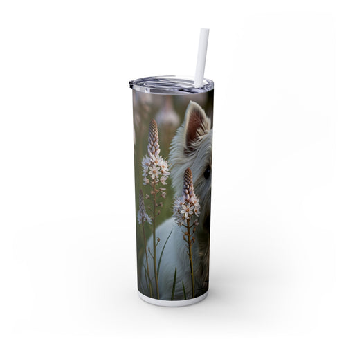 Skinny Tumbler with Straw – 20 oz Stainless Steel Cup