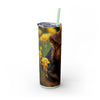 Skinny Tumbler with Straw – 20 oz Stainless Steel Cup