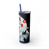 Skinny Tumbler with Straw – 20 oz Stainless Steel Cup