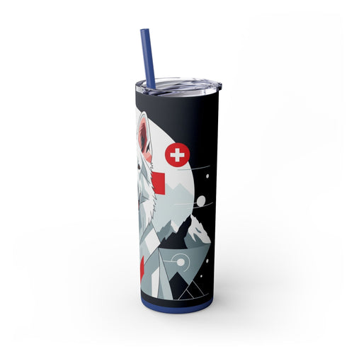 Skinny Tumbler with Straw – 20 oz Stainless Steel Cup