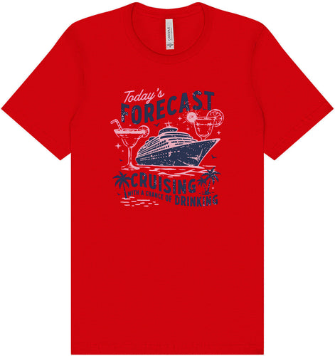 Cruising with a Chance of Drinking Adult Bella Canvas Shirt