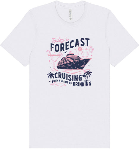 Cruising with a Chance of Drinking Adult Bella Canvas Shirt
