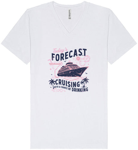 Cruising with a Chance of Drinking Unisex V-Neck Shirt