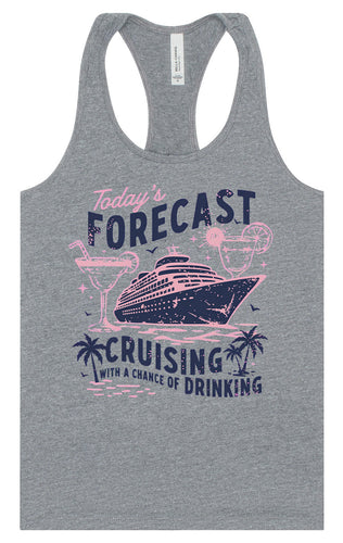 Cruising with a Chance of Drinking Women's Racerback Tank
