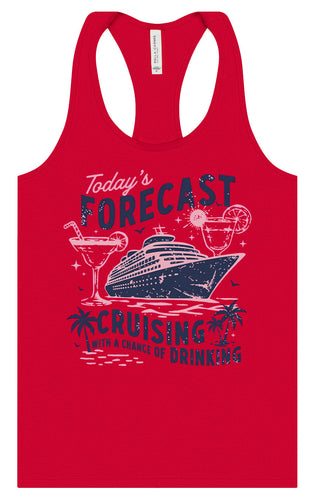 Cruising with a Chance of Drinking Women's Racerback Tank