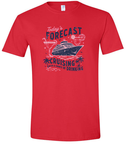 Cruising with a Chance of Drinking Adult Gildan Soft Shirt