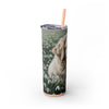 Skinny Tumbler with Straw – 20 oz Stainless Steel Cup