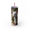 Skinny Tumbler with Straw – 20 oz Stainless Steel Cup