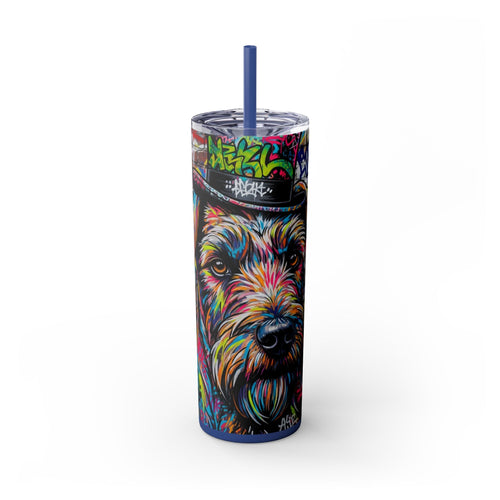 Skinny Tumbler with Straw – 20 oz Stainless Steel Cup