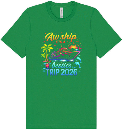 Besties Trip Cruise 2026 Adult Bella Canvas Shirt