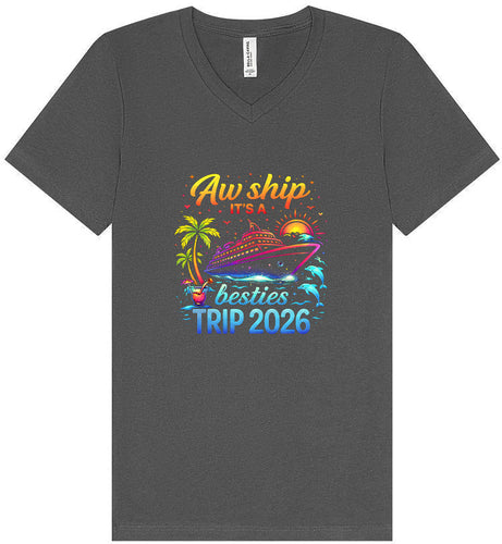 Besties Trip Cruise 2026 Unisex V-Neck Shirt