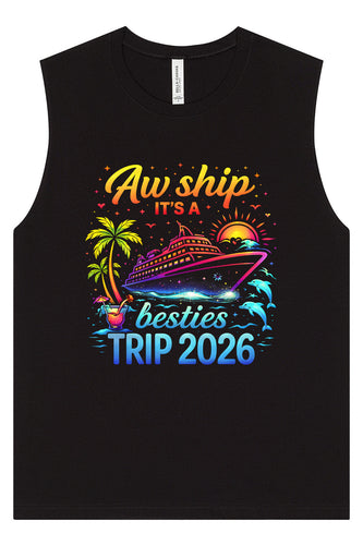 Besties Trip Cruise 2026 Muscle Tank