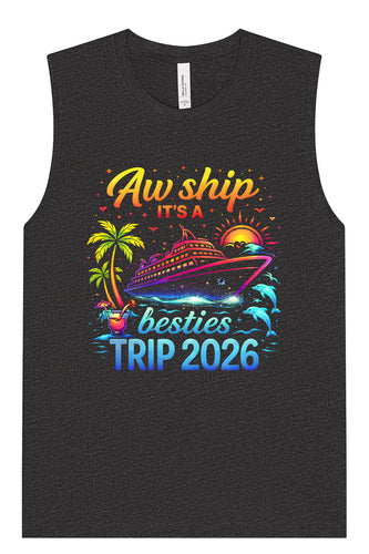 Besties Trip Cruise 2026 Muscle Tank