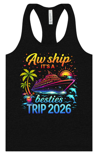 Besties Trip Cruise 2026 Women's Racerback Tank
