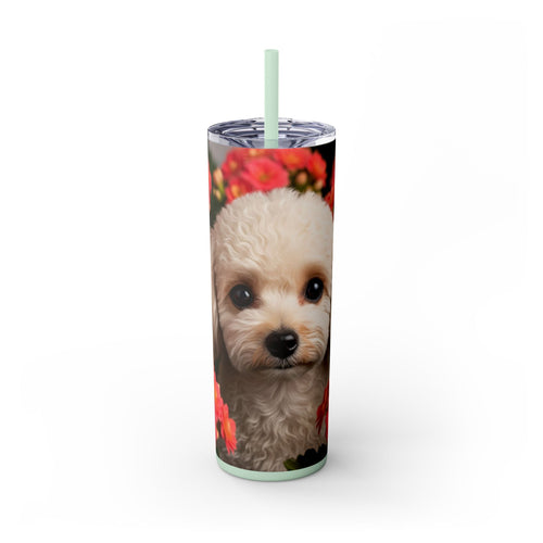 Skinny Tumbler with Straw – 20 oz Stainless Steel Cup