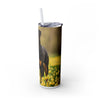 Skinny Tumbler with Straw – 20 oz Stainless Steel Cup