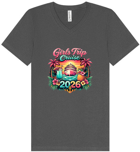 Girls Trip Cruise 2026 Unisex V-Neck Shirt
