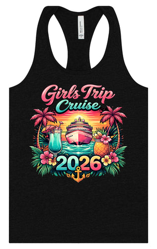 Girls Trip Cruise 2026 Women's Racerback Tank