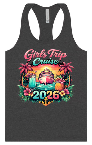 Girls Trip Cruise 2026 Women's Racerback Tank