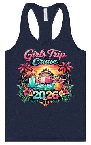 Girls Trip Cruise 2026 Women's Racerback Tank