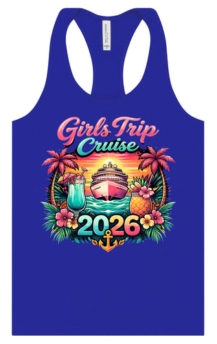 Girls Trip Cruise 2026 Women's Racerback Tank