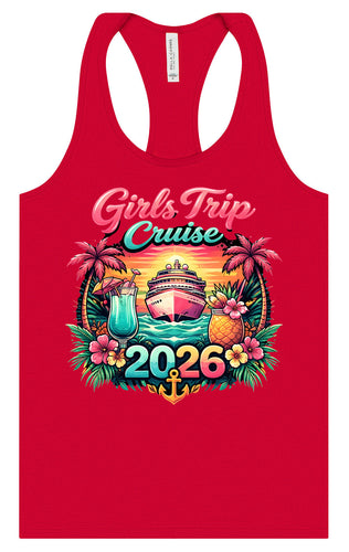 Girls Trip Cruise 2026 Women's Racerback Tank